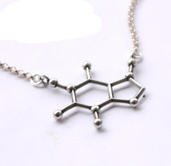 Fashion Caffeine Molecular Pendant