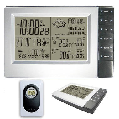 Humidity Barometer Digital Atomic Alarm Clock