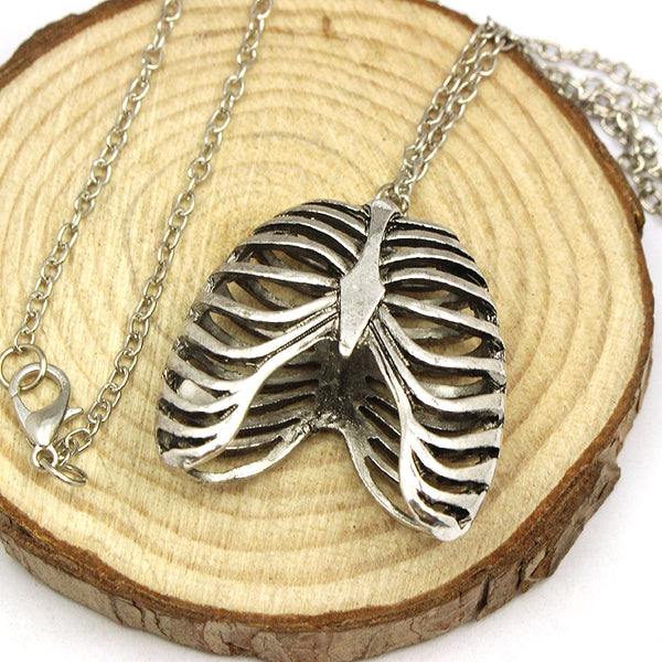 Ribcage Gothic Anatomy Pendant
