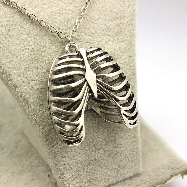 Ribcage Gothic Anatomy Pendant