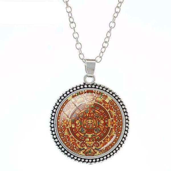 Fashion Mayan Calendar Aztec Pendant