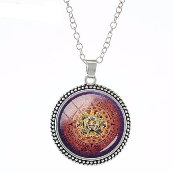 Fashion Mayan Calendar Aztec Pendant