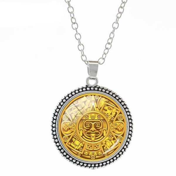 Fashion Mayan Calendar Aztec Pendant